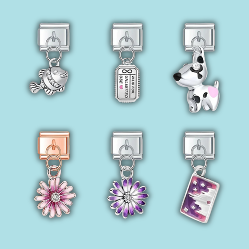 Rainbow Fun Charm Collection — 9mm Italian Bracelet