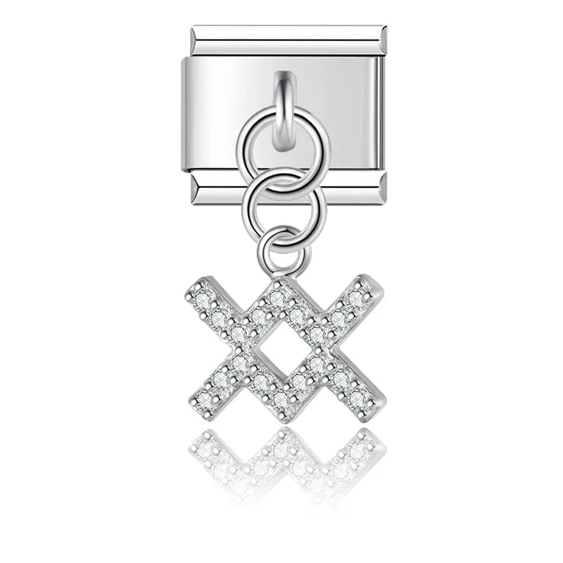 Charm Zodiaque CZ Pendant - DJ1871 Silver 11