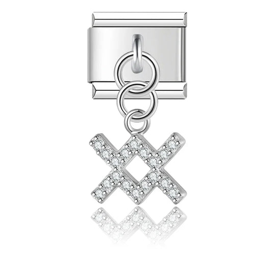 Charm Zodiaque CZ Pendant - DJ1871 Silver 11