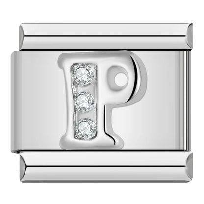Silver Letter Charm Collection Vol. 2 — 9mm Italian Bracelet
