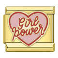 Charm Message Girl Power Doré — photo du produit