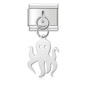 Charm pendentif Pieuvre Argentée Ajourée — photo du produit