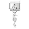 Charm pendentif Hippocampe Argenté Ajouré — photo du produit