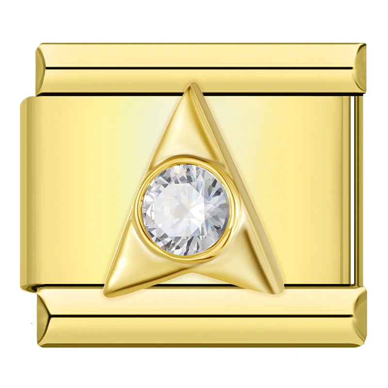 Golden Nature Charm Collection — 9mm Italian Bracelet