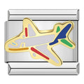 Charm Avion Multicolore et Carte — Voyage II — photo du produit