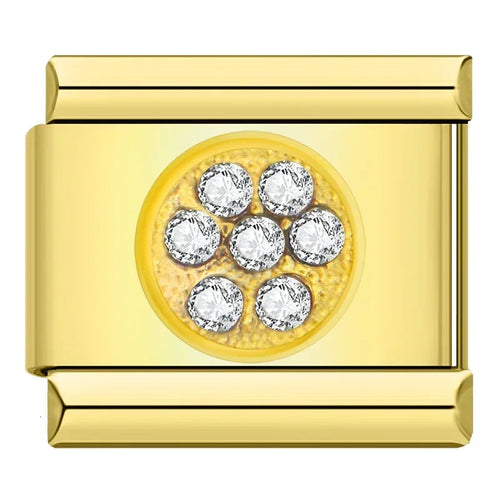Charm Couronne CZ Arc-en-Ciel - DJ013 G