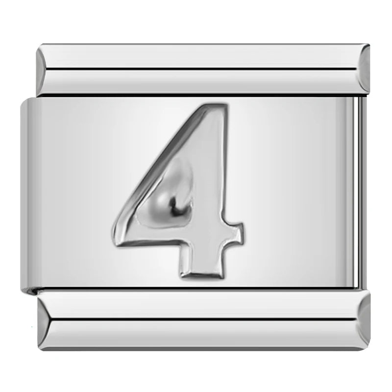 Number Charm Collection — 9mm Italian Bracelet
