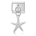 Charm pendentif Étoile de Mer Argentée Ajourée — photo du produit