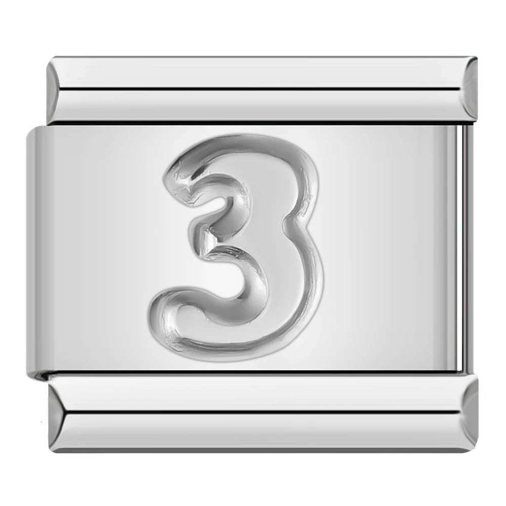 Number Charm Collection — 9mm Italian Bracelet