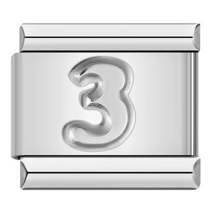 Number Charm Collection — 9mm Italian Bracelet