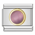 Charm Pierre Ronde Rose Mauve — photo du produit