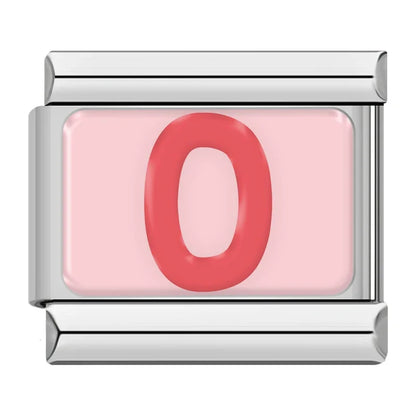 Red Colorful Letter Charm Collection — 9mm Italian Bracelet