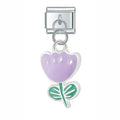 Charm pendentif Tulipe Lavande — photo du produit