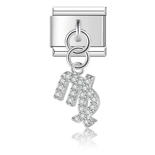 Charm Zodiaque CZ Pendant - DJ1871 Silver 4