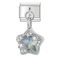 Charm pendentif Étoile de Mer Nacrée et Cristaux — photo du produit