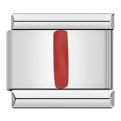 Red Letter Charm Collection — 9mm Italian Bracelet