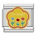 Charm Médaillon Oh Baby et Tulipes — photo du produit