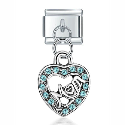 Rose & Envelope Charm Collection — 9mm Italian Bracelet