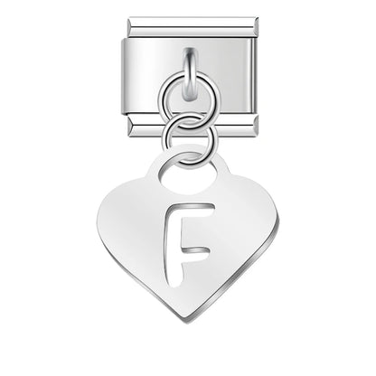 Pastel Letter Charm Collection — 9mm Italian Bracelet