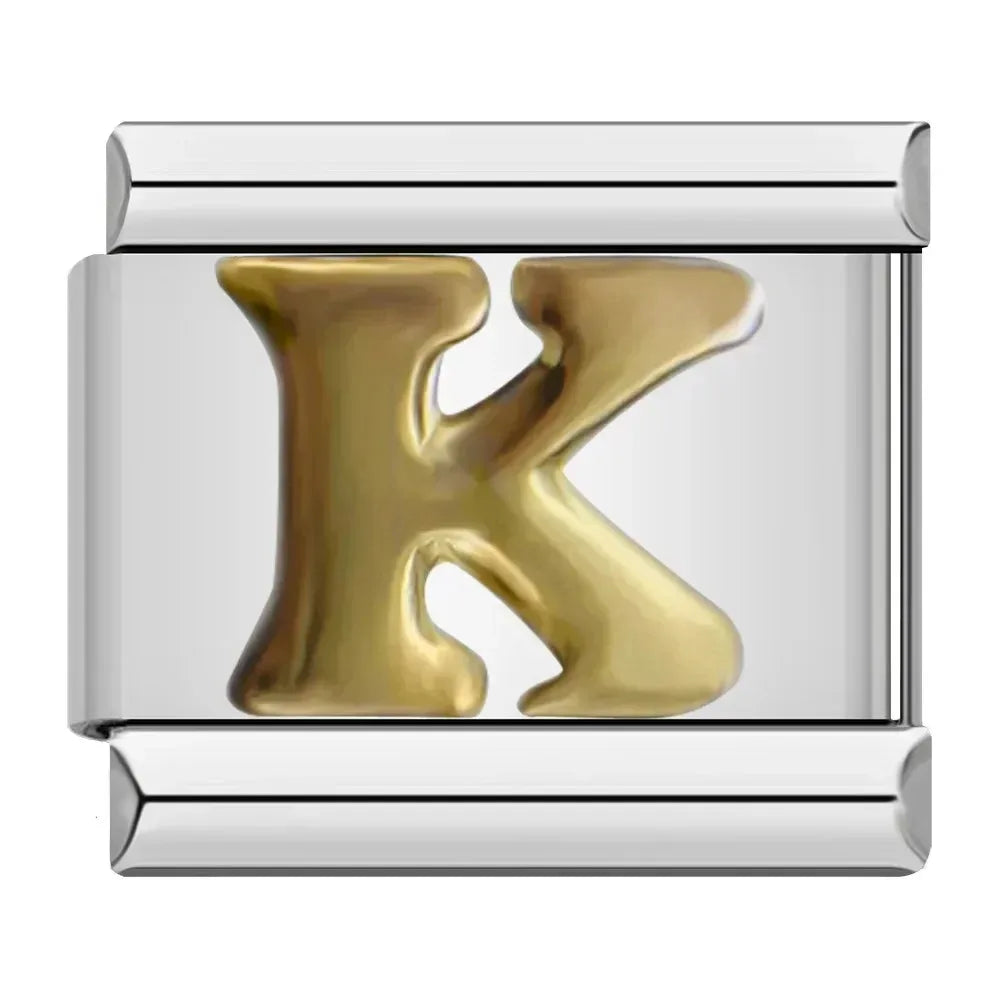 Classic Letter Charm Collection — 9mm Italian Bracelet