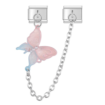 Butterfly Chain Charm Collection — 9mm Italian Bracelet