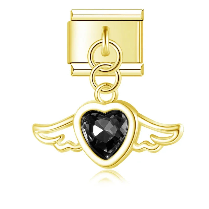 Angel Wings Charm Collection — 9mm Italian Bracelet