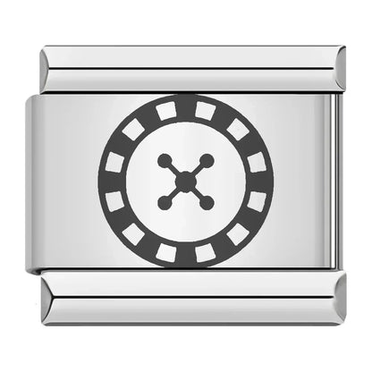 Poker & Casino Charm Collection — 9mm Italian Bracelet