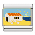 Charm Caravane sur Fond Bleu — photo du produit