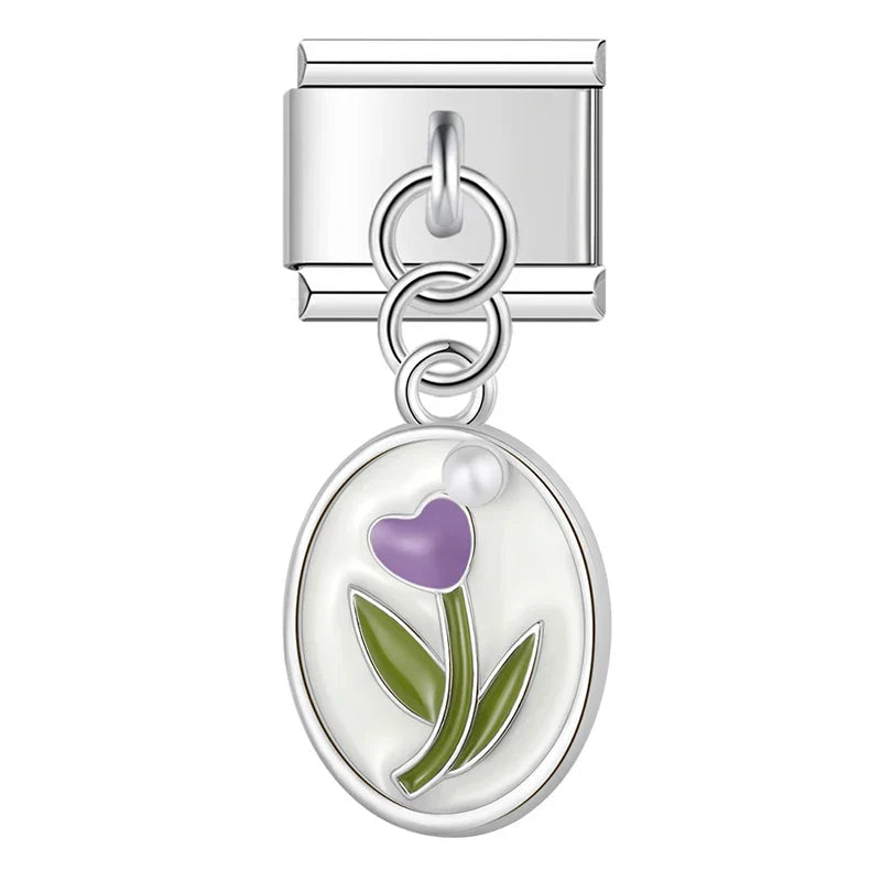 Charm Tulipe Ellipse - DJ1456 NO 6