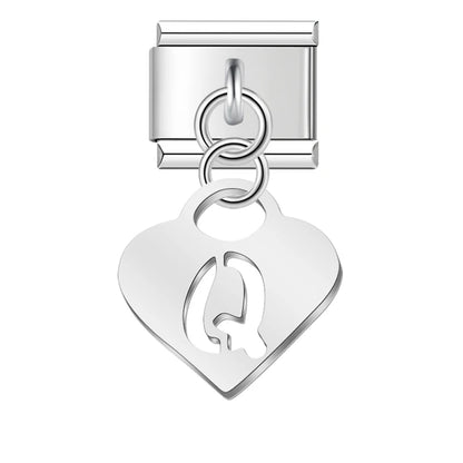 Pastel Letter Charm Collection — 9mm Italian Bracelet