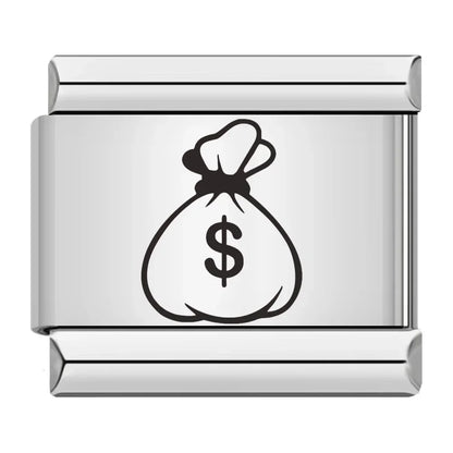 Poker & Casino Charm Collection — 9mm Italian Bracelet