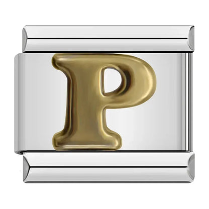 Classic Letter Charm Collection — 9mm Italian Bracelet