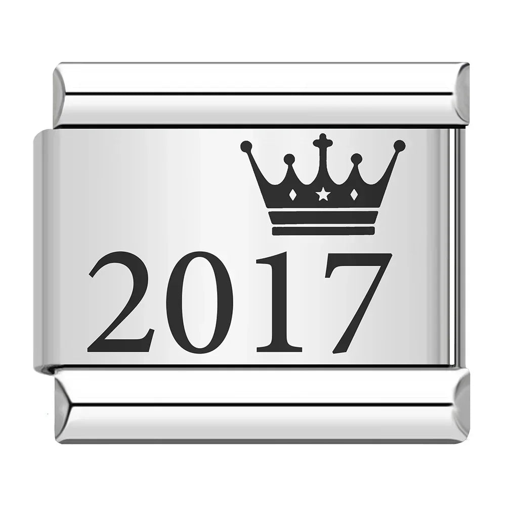 Birth Year Charm Collection — 9mm Italian Bracelet