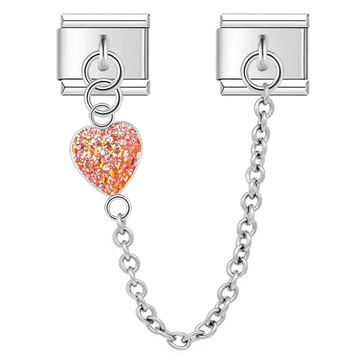 Charm Maillon Cœur Romantique - D