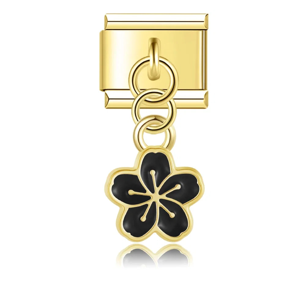 Charm Fleur et Cœur Dorés - DJ1471 NO 6