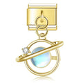 Charm pendentif Planète Nacrée Dorée — photo du produit
