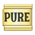 Charm Mot Pure Noir sur Doré — photo du produit
