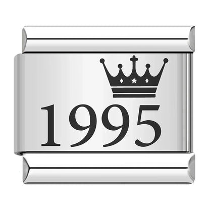 Birth Year Charm Collection — 9mm Italian Bracelet