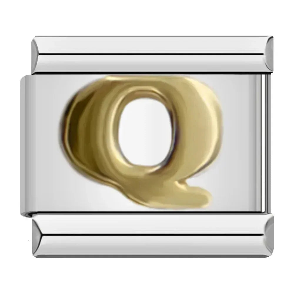 Classic Letter Charm Collection — 9mm Italian Bracelet