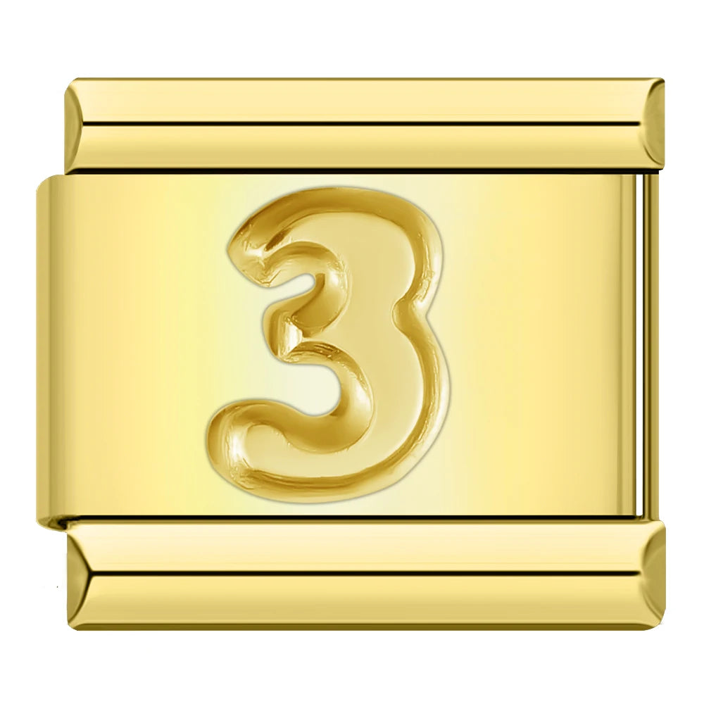 Number Charm Collection Vol. 2 — 9mm Italian Bracelet