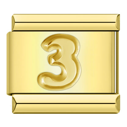 Number Charm Collection Vol. 2 — 9mm Italian Bracelet