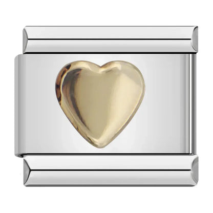 Silver & Gold Letter Charm Collection — 9mm Italian Bracelet