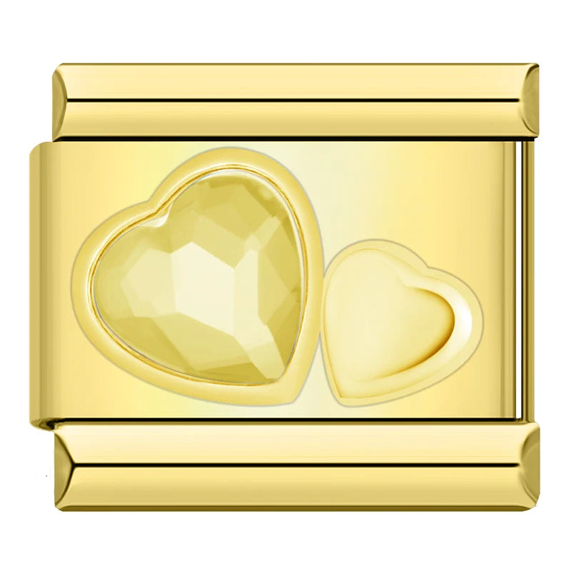 Charm Cœur CZ Arc-en-Ciel - DJ1467 NO 3