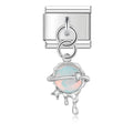 Charm pendentif Planète Bleue et Argent — photo du produit
