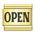 Charm Mot Open Noir sur Doré — photo du produit