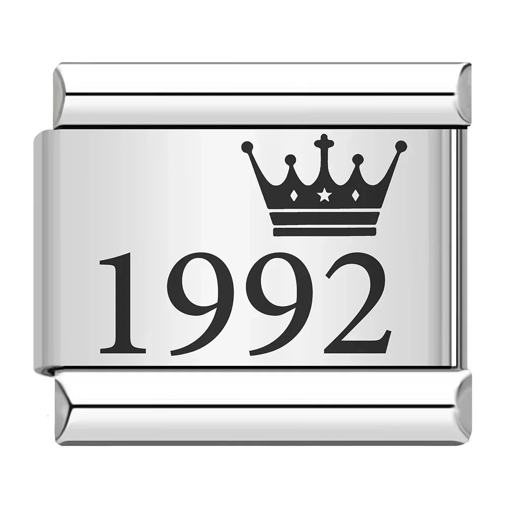 Birth Year Charm Collection — 9mm Italian Bracelet