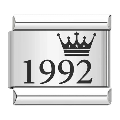 Birth Year Charm Collection — 9mm Italian Bracelet