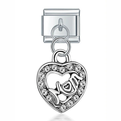 Rose & Envelope Charm Collection — 9mm Italian Bracelet