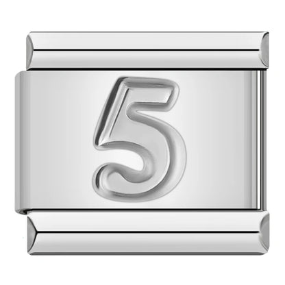 Number Charm Collection — 9mm Italian Bracelet