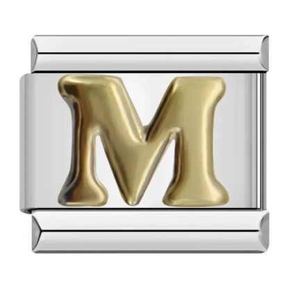 Classic Letter Charm Collection — 9mm Italian Bracelet